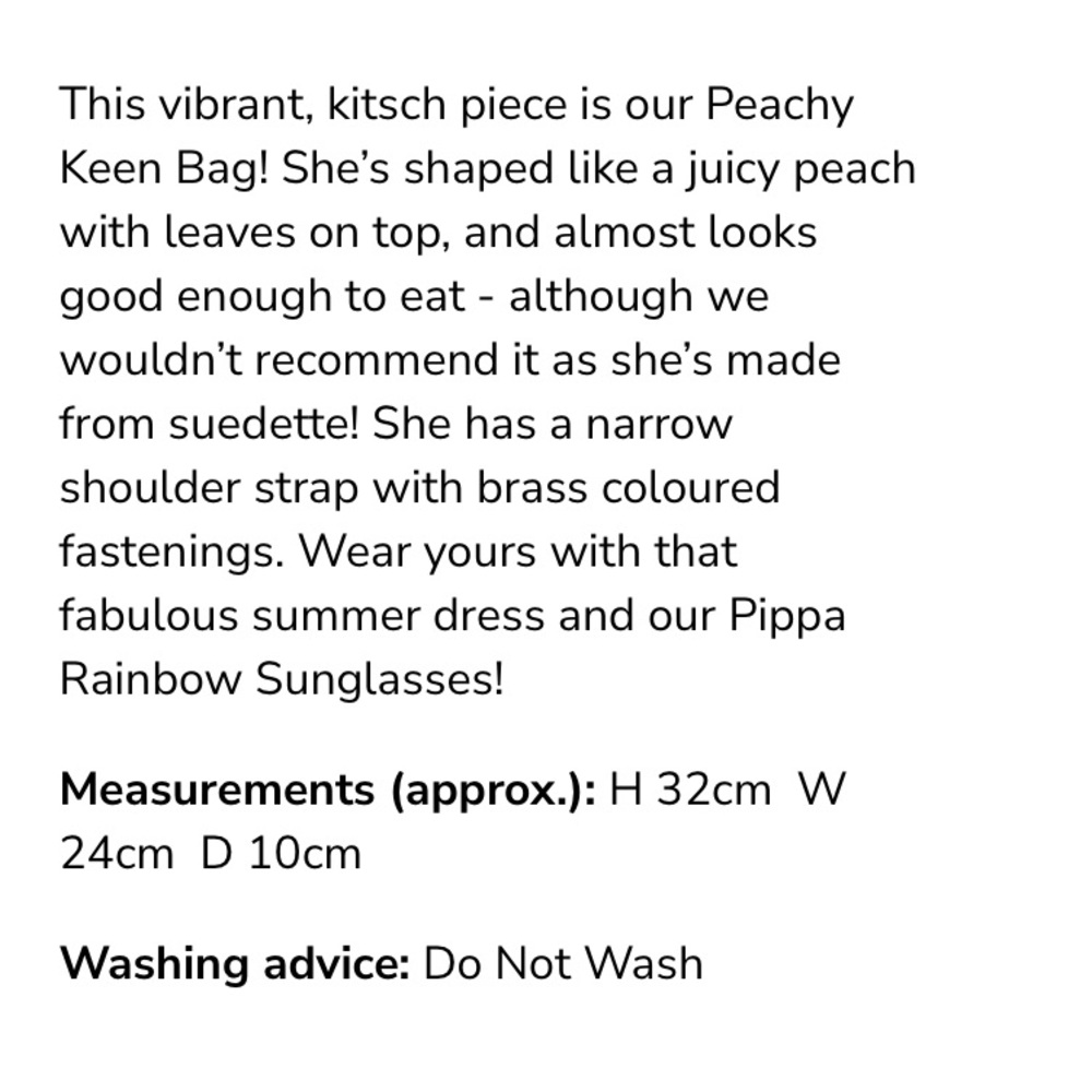 SOLD βΌοΈ Peachy Keen Bag by Collectif - Picture 6 of 10